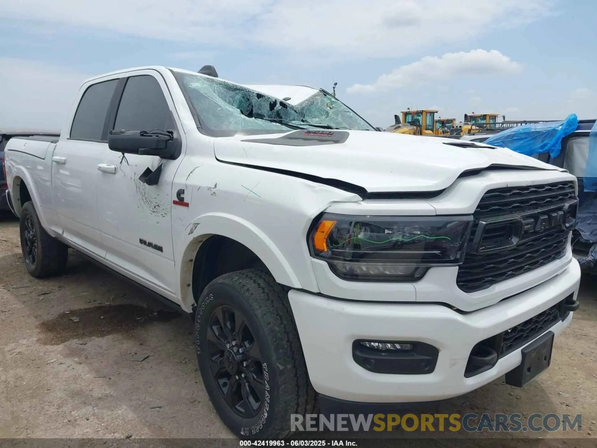 1 Photograph of a damaged car 3C6UR5SL7RG118994 RAM 2500 2024
