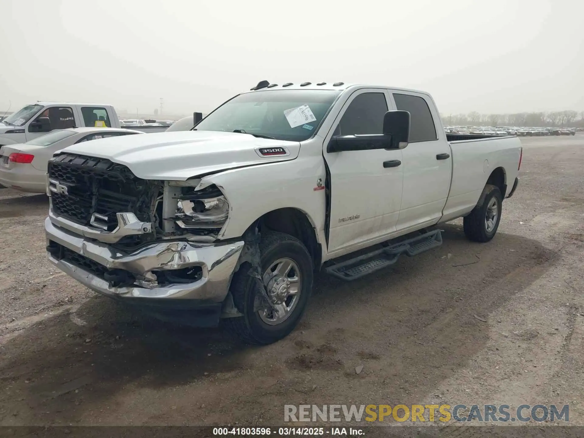 2 Photograph of a damaged car 3C63R3GL6KG642555 RAM 3500 2019
