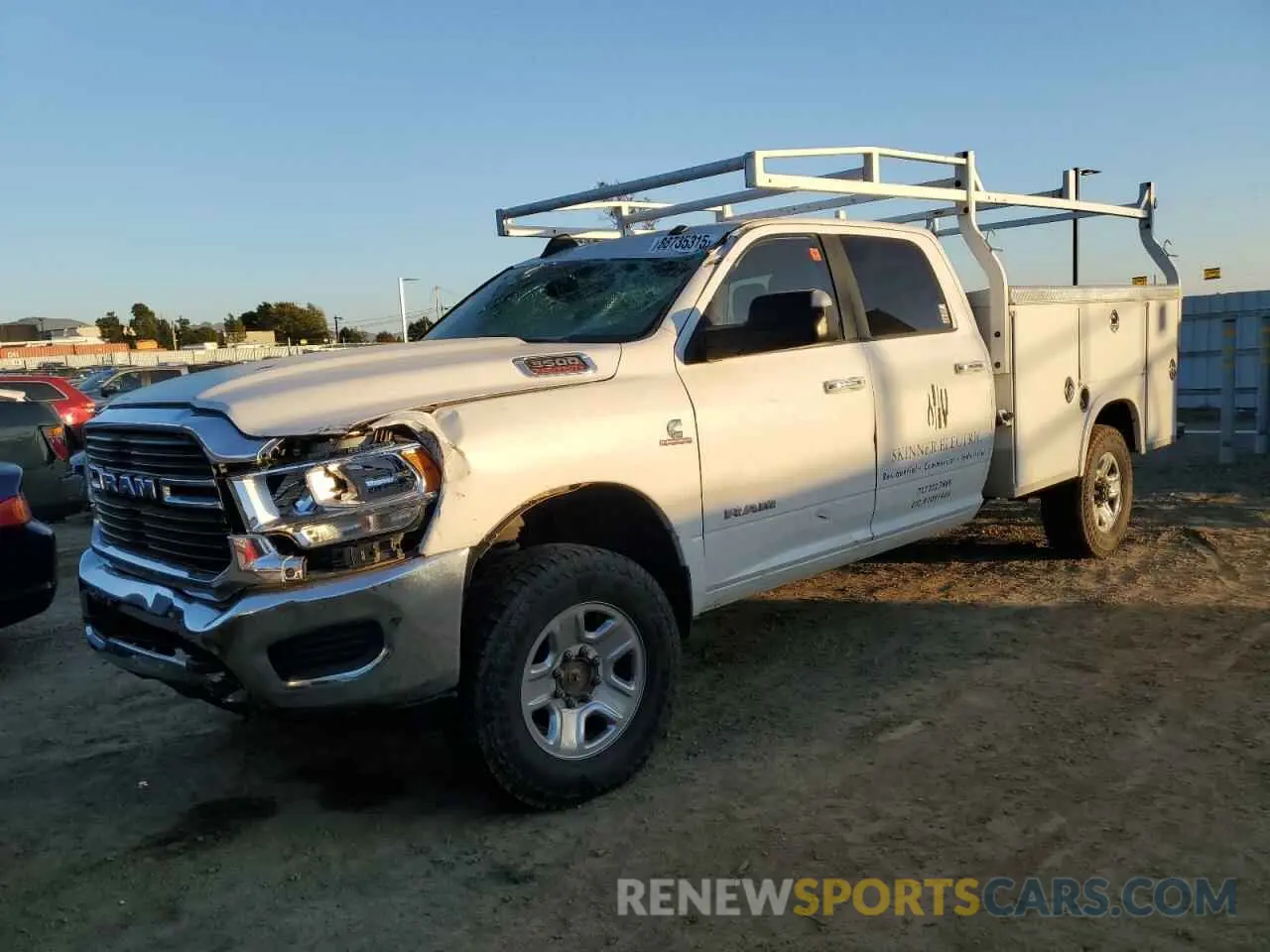 1 Photograph of a damaged car 3C63R3HL0KG612322 RAM 3500 2019
