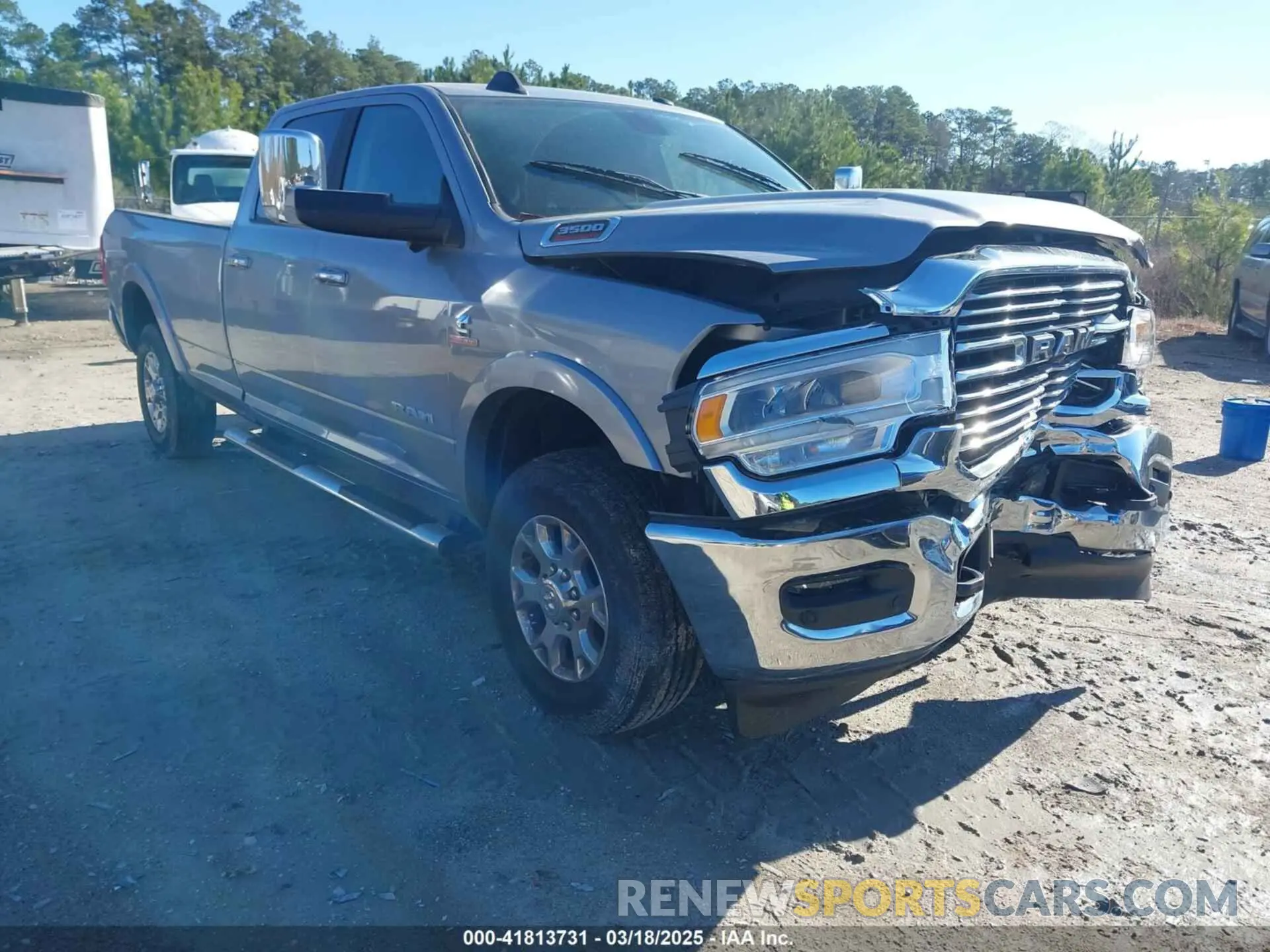 1 Photograph of a damaged car 3C63R3JL4KG716015 RAM 3500 2019
