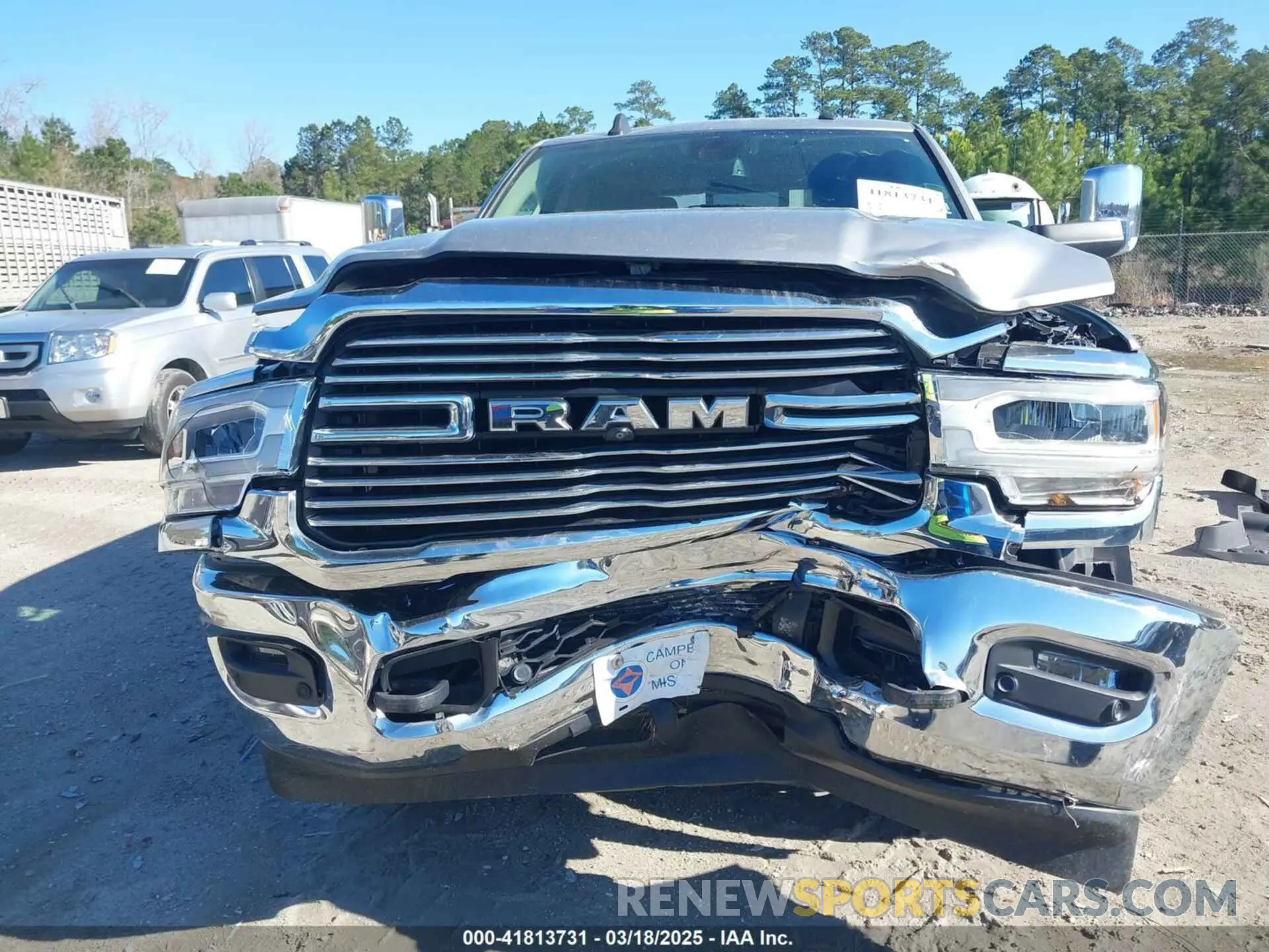 6 Photograph of a damaged car 3C63R3JL4KG716015 RAM 3500 2019