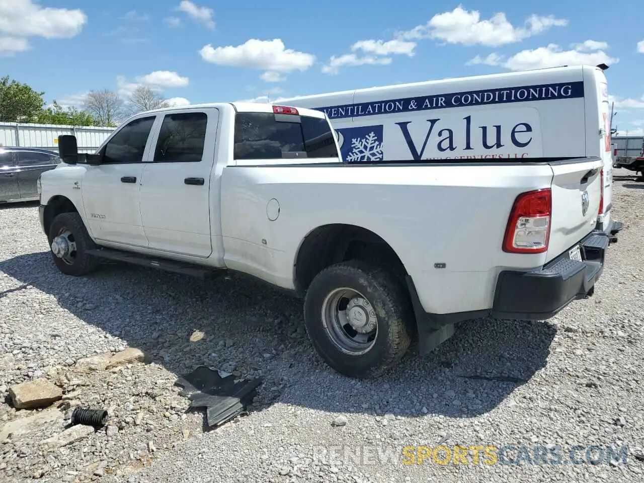 2 Photograph of a damaged car 3C63RRGL3KG542643 RAM 3500 2019