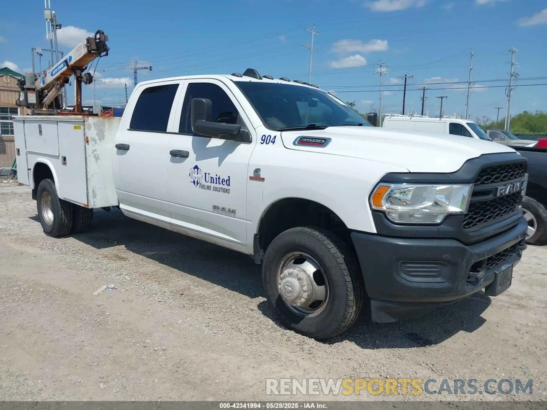 1 Photograph of a damaged car 3C63RRGL6KG533953 RAM 3500 2019
