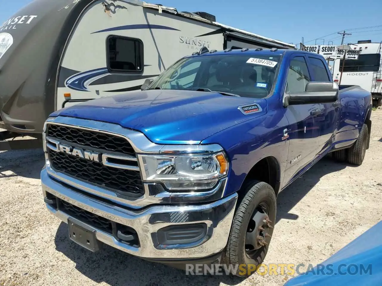 1 Photograph of a damaged car 3C63RRGL8KG596083 RAM 3500 2019