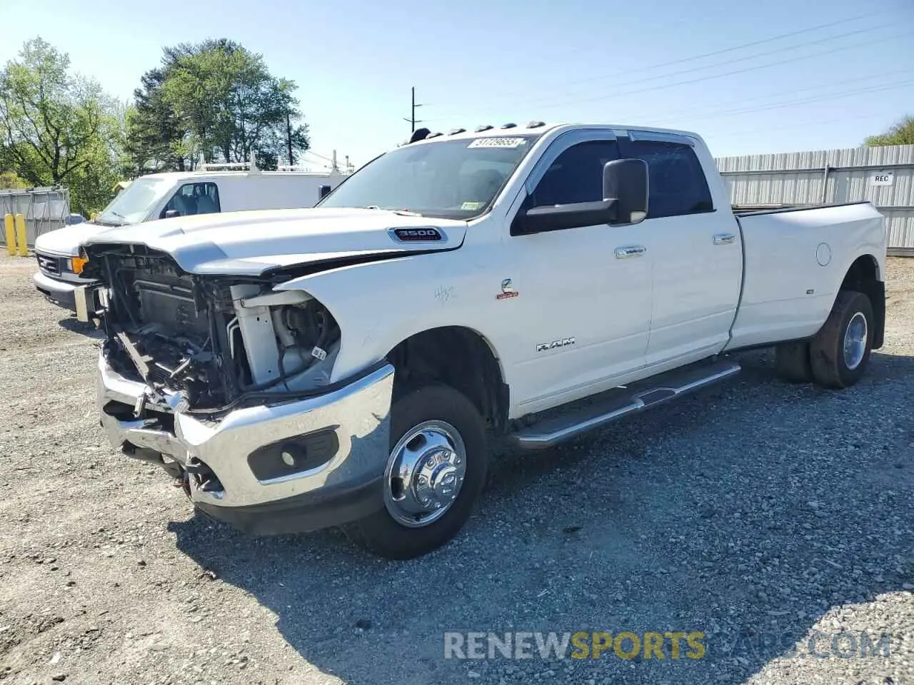 1 Photograph of a damaged car 3C63RRHL8KG725597 RAM 3500 2019