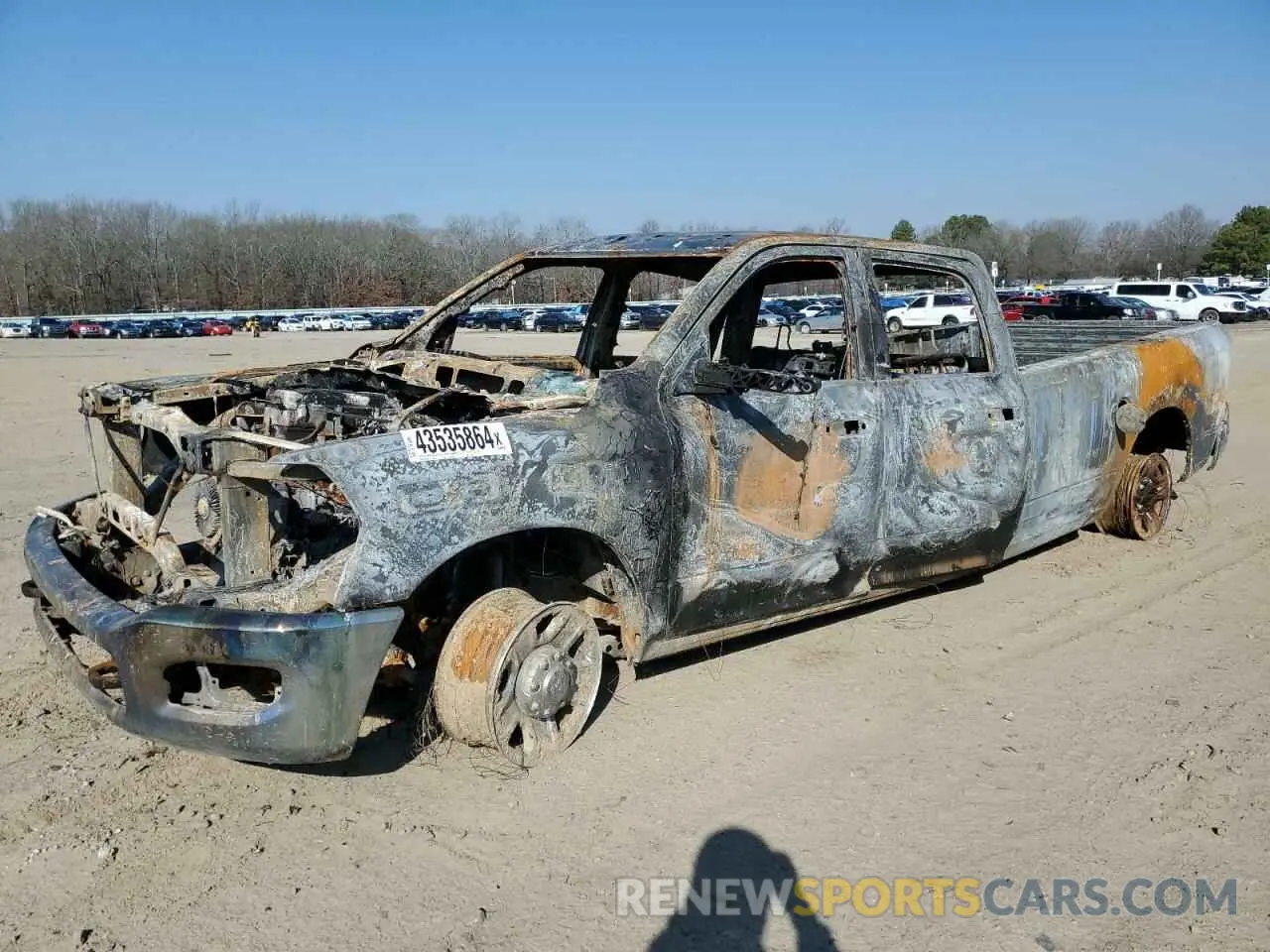 1 Photograph of a damaged car 3C63R3GL0LG232674 RAM 3500 2020