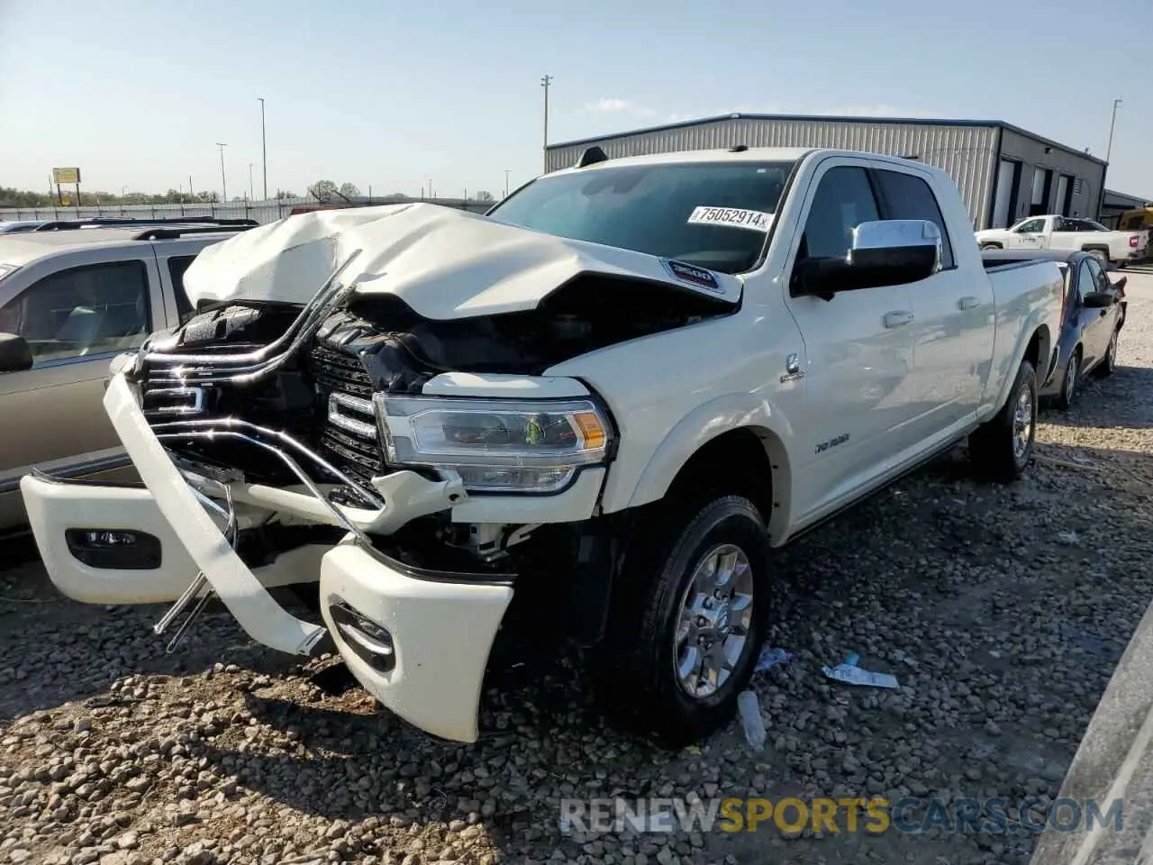 1 Photograph of a damaged car 3C63R3ML1LG170819 RAM 3500 2020