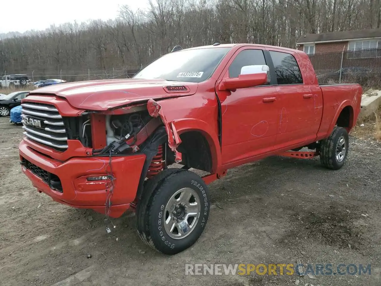 1 Photograph of a damaged car 3C63R3ML7LG168184 RAM 3500 2020