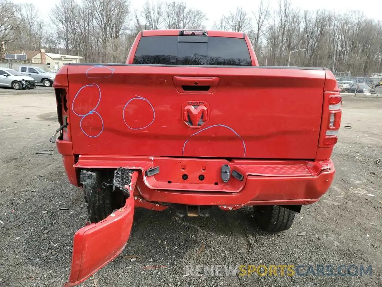 6 Photograph of a damaged car 3C63R3ML7LG168184 RAM 3500 2020