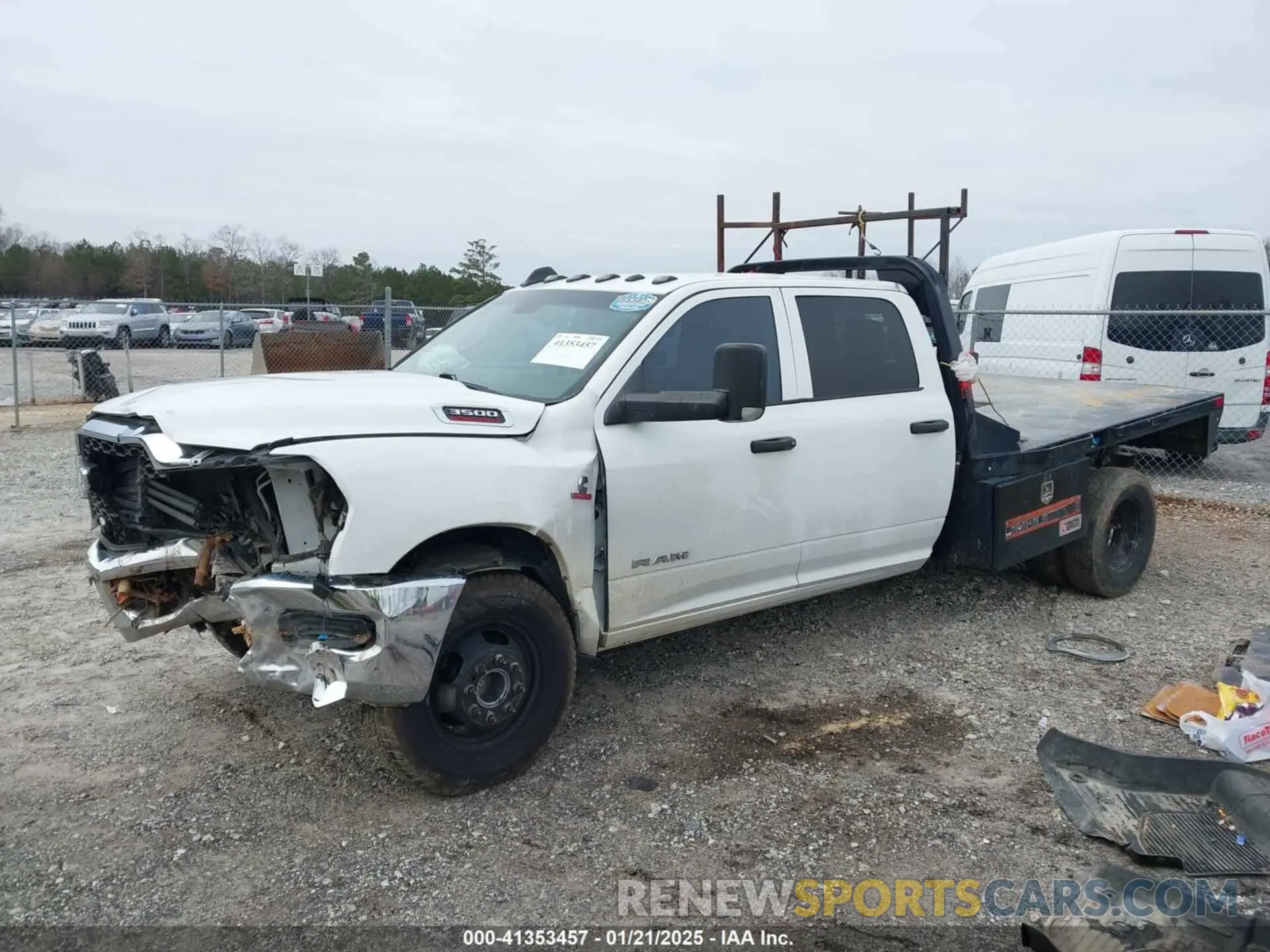 2 Photograph of a damaged car 3C63RRGL4LG114369 RAM 3500 2020