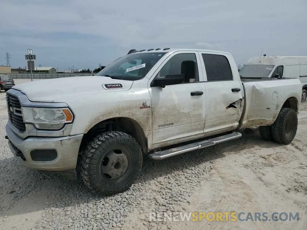 1 Photograph of a damaged car 3C63RRGL8LG291930 RAM 3500 2020