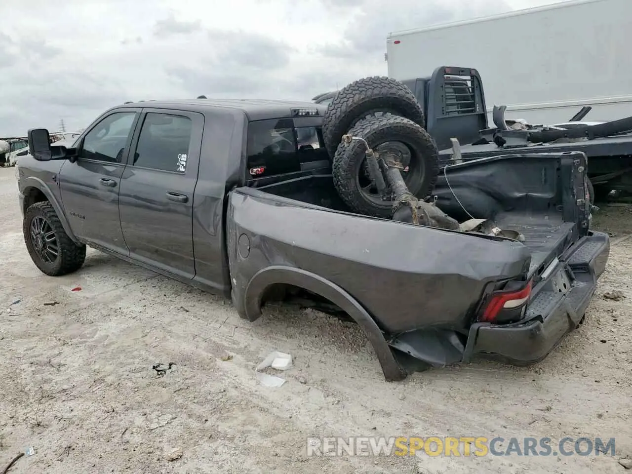 2 Photograph of a damaged car 3C63RRML7LG242660 RAM 3500 2020