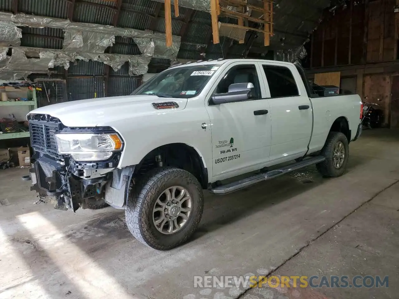 1 Photograph of a damaged car 3C63R3CL4MG700543 RAM 3500 2021