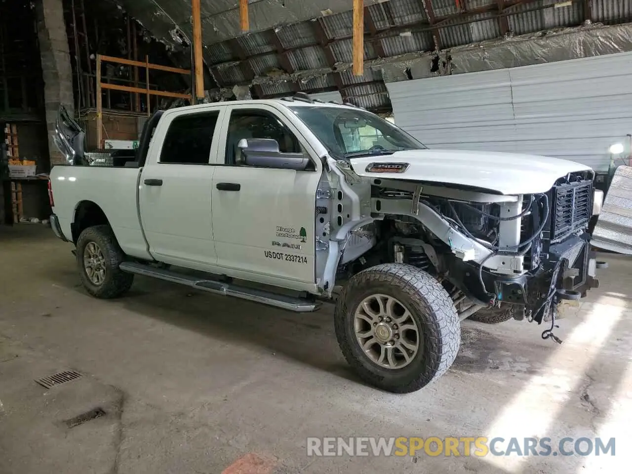 4 Photograph of a damaged car 3C63R3CL4MG700543 RAM 3500 2021