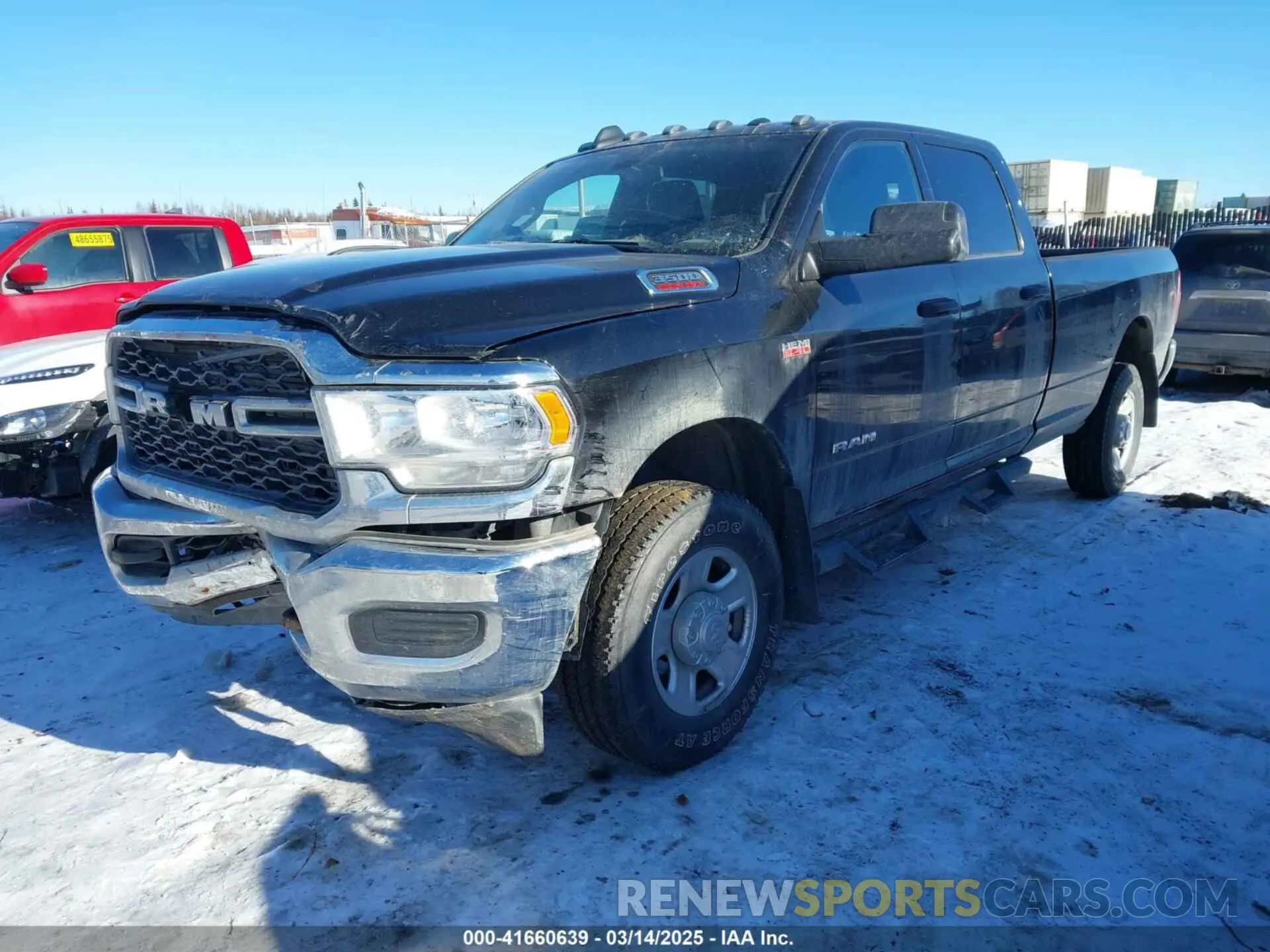 2 Photograph of a damaged car 3C63R3GJ9MG689788 RAM 3500 2021
