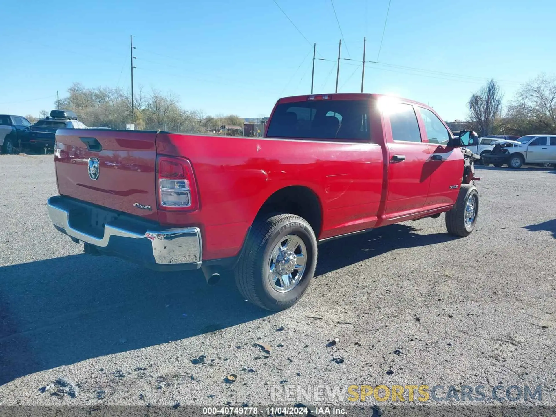4 Photograph of a damaged car 3C63R3GLXMG686965 RAM 3500 2021