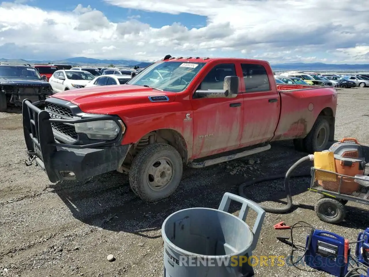 1 Photograph of a damaged car 3C63RRGL0MG565753 RAM 3500 2021