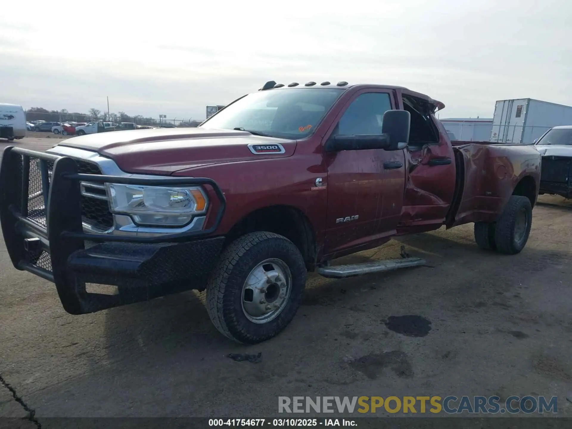 2 Photograph of a damaged car 3C63RRGL0MG588241 RAM 3500 2021