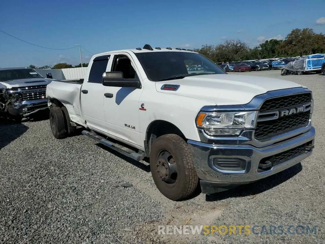1 Photograph of a damaged car 3C63RRGL1MG690079 RAM 3500 2021