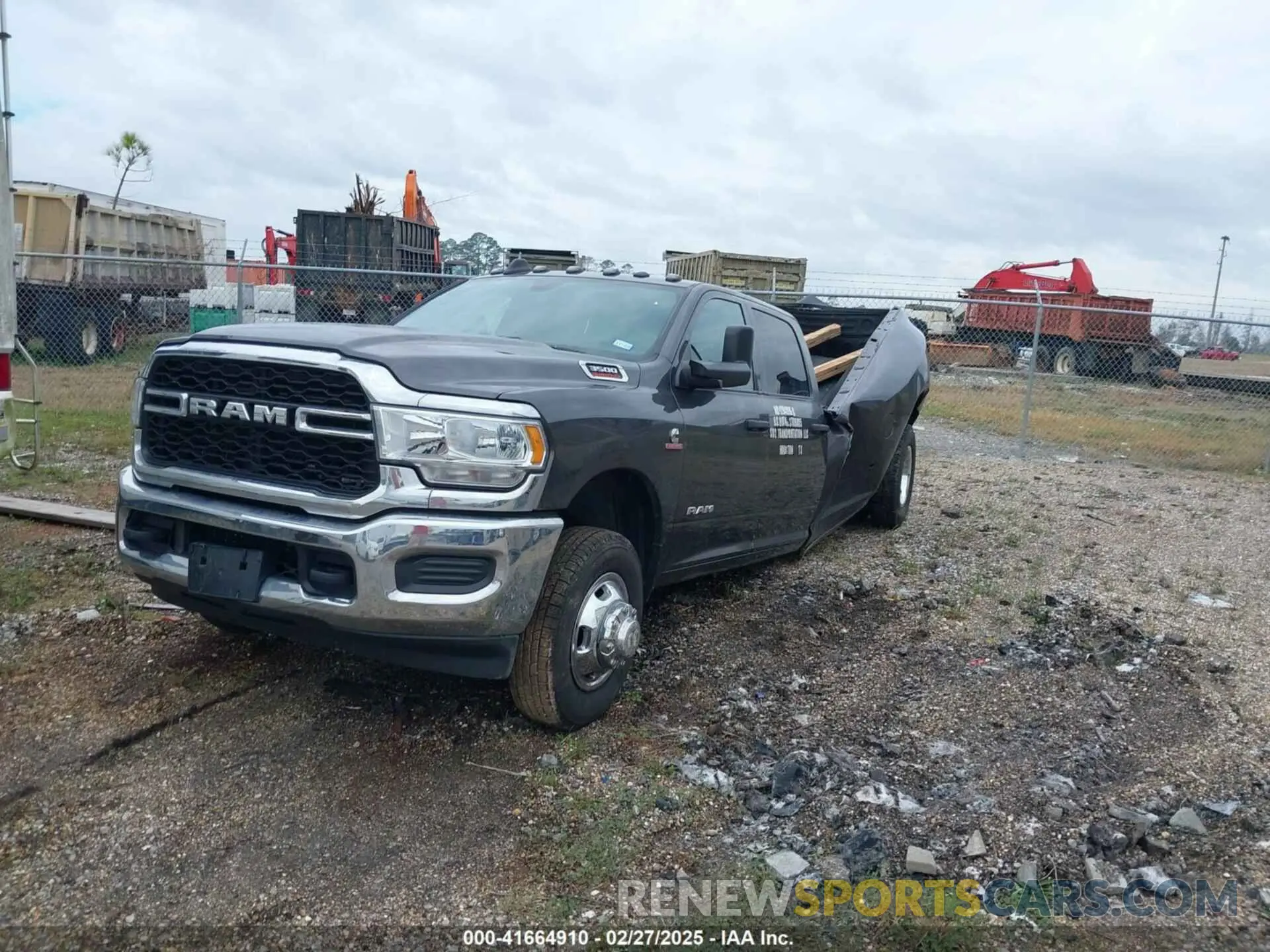 2 Photograph of a damaged car 3C63RRGL3MG635973 RAM 3500 2021