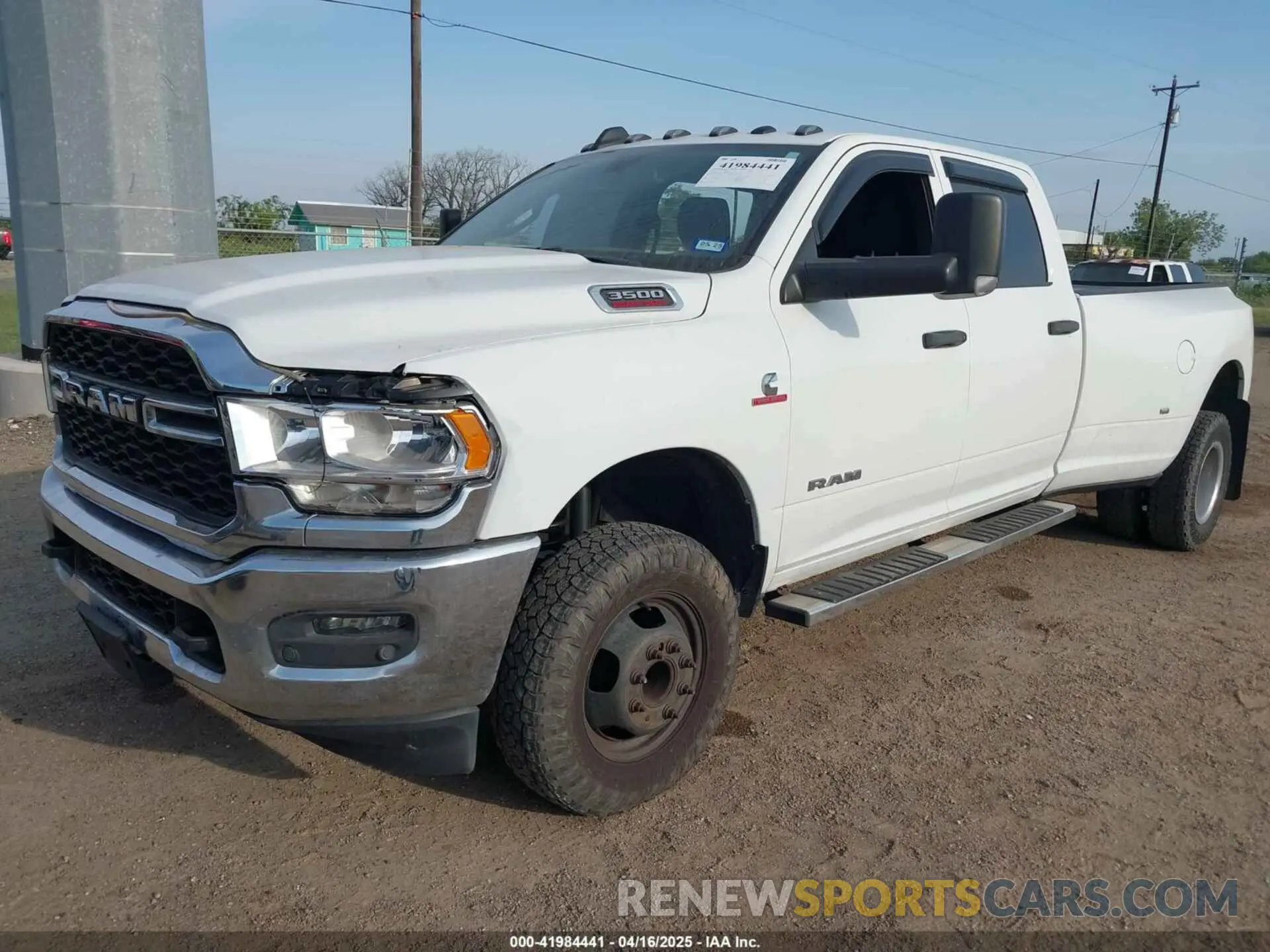 2 Photograph of a damaged car 3C63RRGL3MG690455 RAM 3500 2021