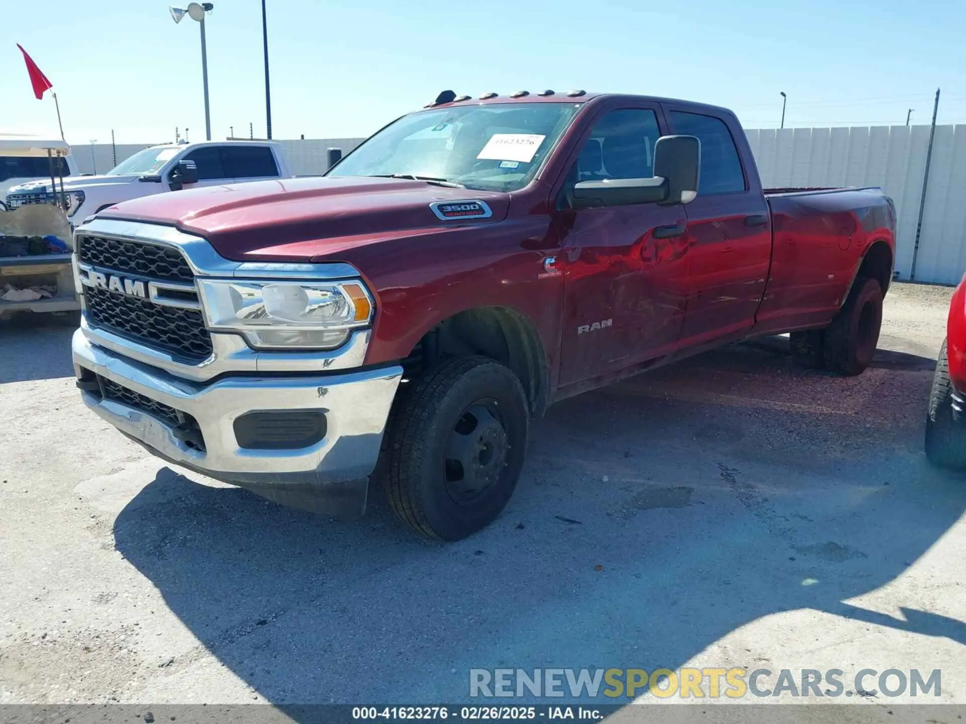 2 Photograph of a damaged car 3C63RRGL4MG666830 RAM 3500 2021