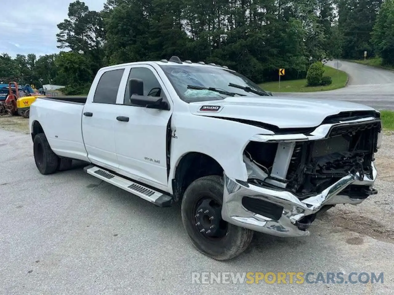 2 Photograph of a damaged car 3C63RRGL7MG566978 RAM 3500 2021