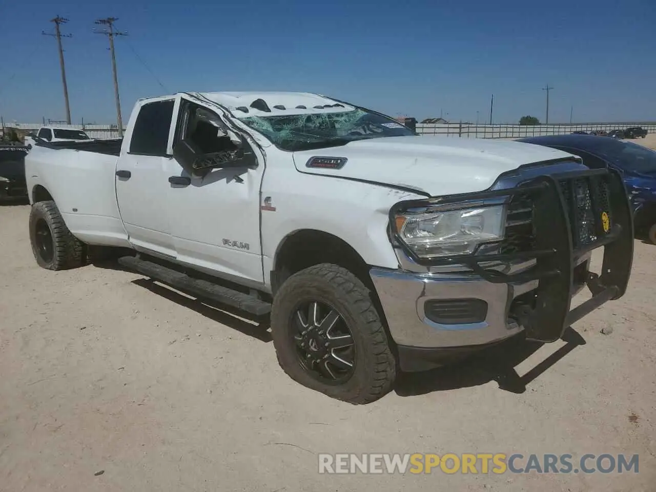 4 Photograph of a damaged car 3C63RRGL7MG588818 RAM 3500 2021