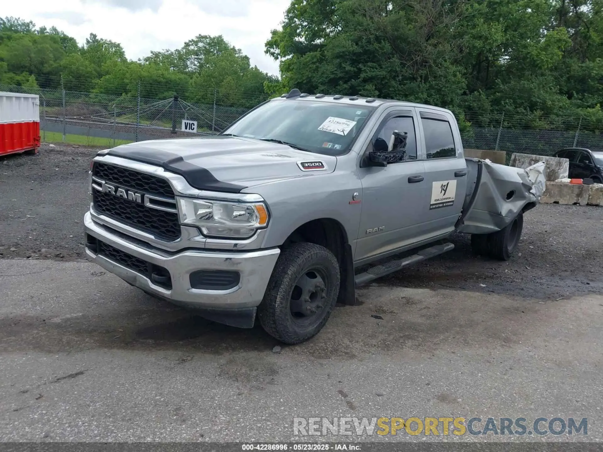 2 Photograph of a damaged car 3C63RRGL9MG549888 RAM 3500 2021