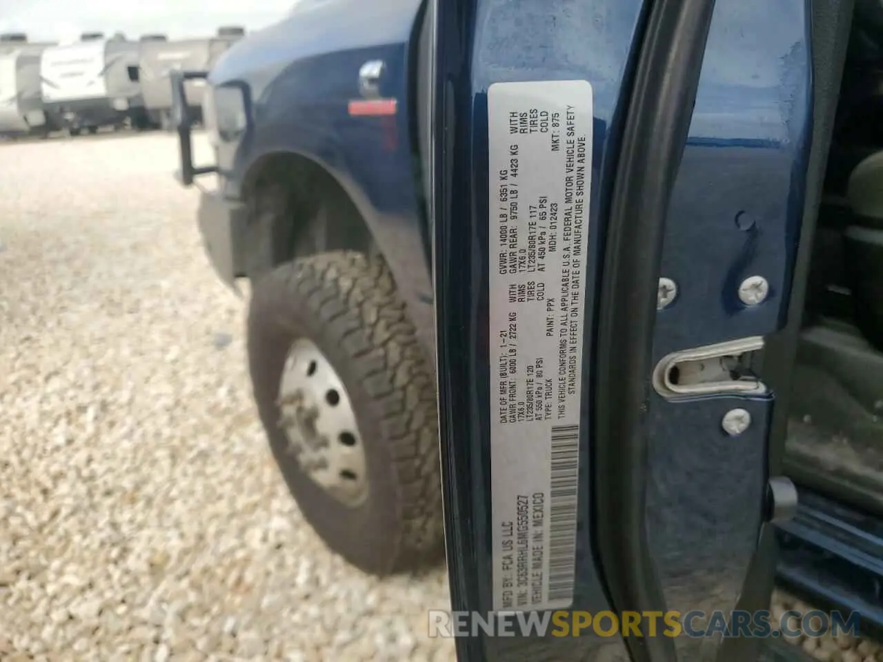 12 Photograph of a damaged car 3C63RRHL6MG550527 RAM 3500 2021