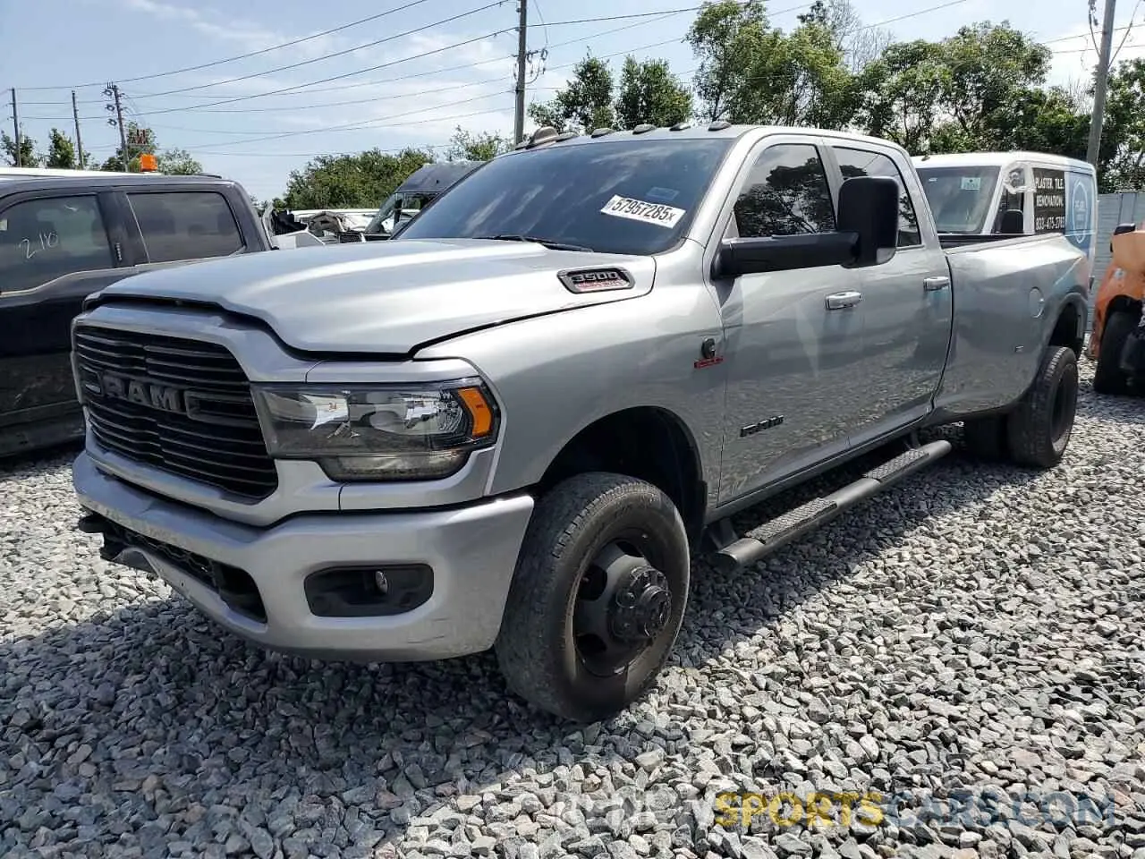 2 Photograph of a damaged car 3C63RRHLXMG537120 RAM 3500 2021