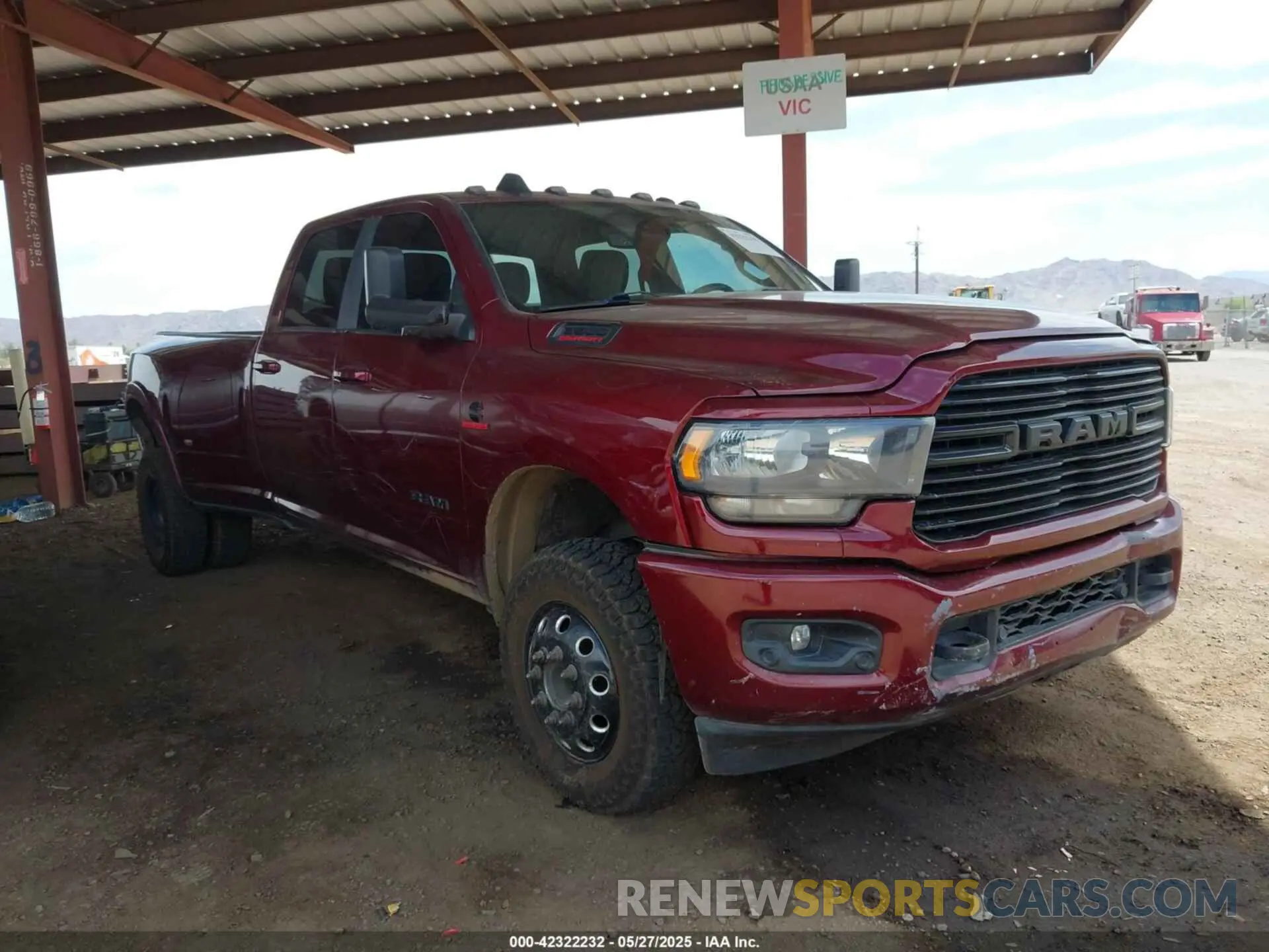 1 Photograph of a damaged car 3C63RRHLXMG550739 RAM 3500 2021