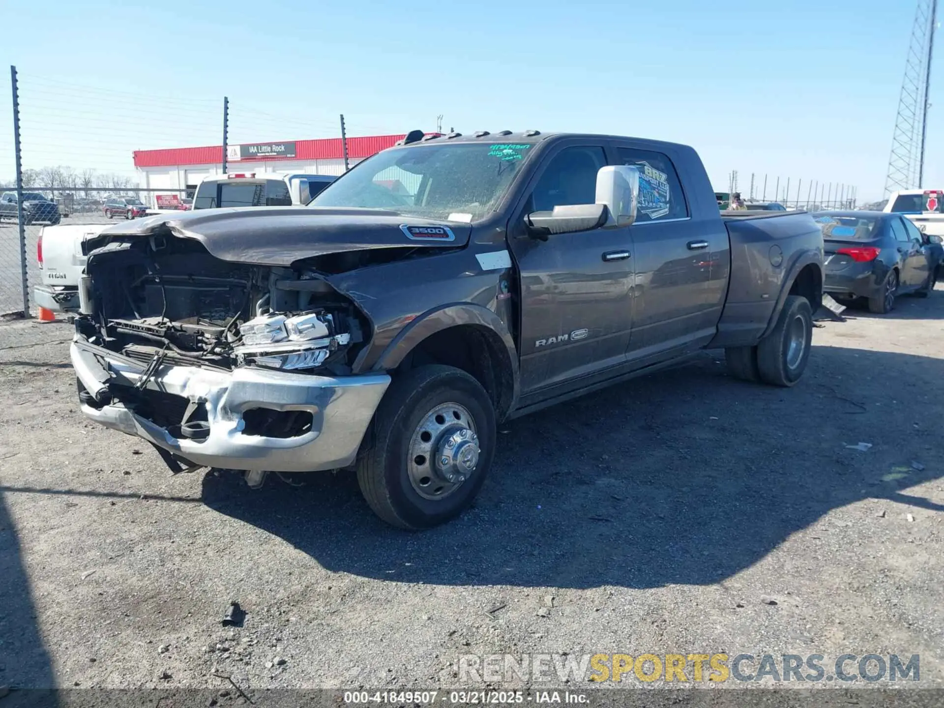 2 Photograph of a damaged car 3C63RRNL6MG602842 RAM 3500 2021