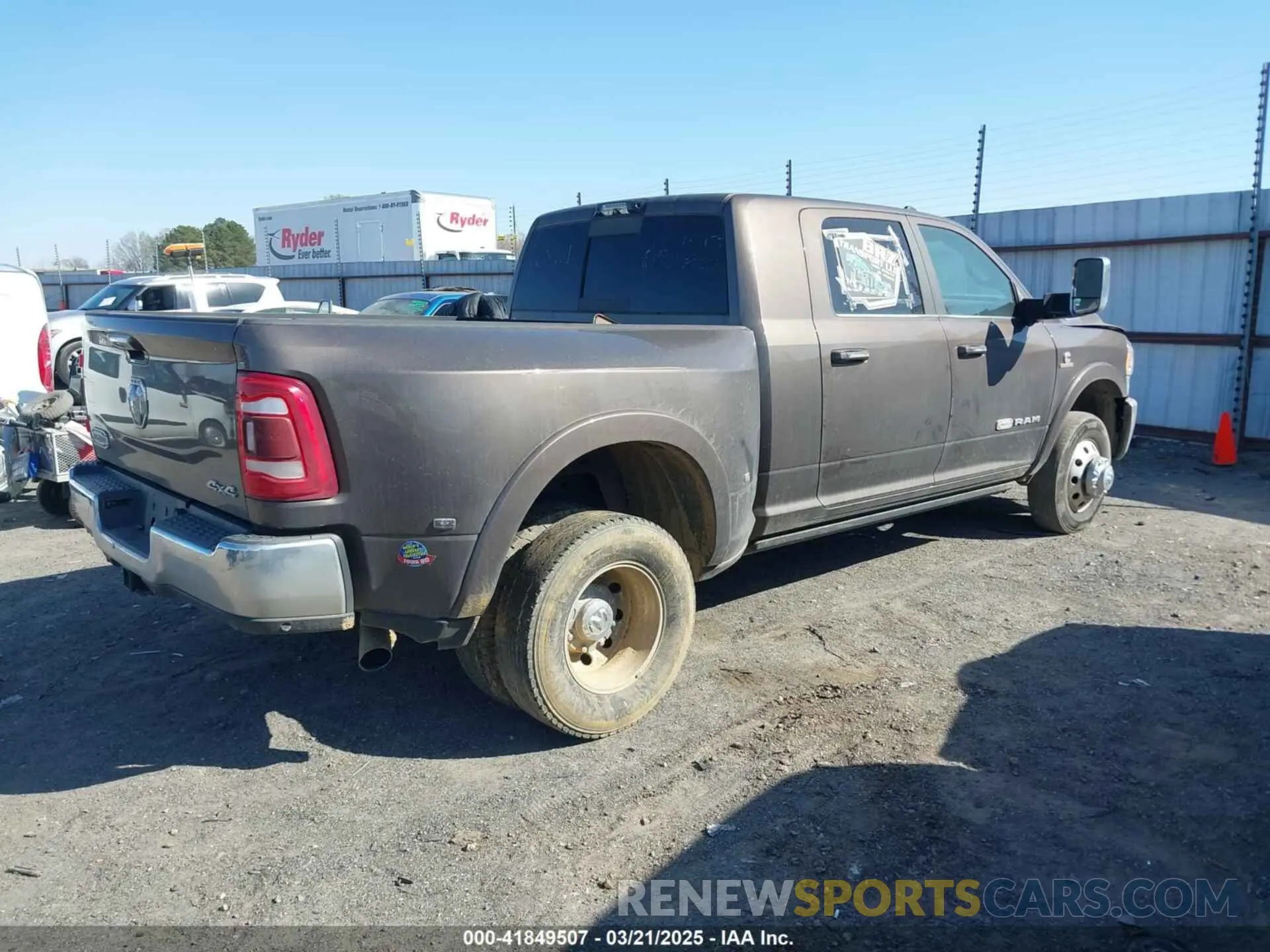 4 Photograph of a damaged car 3C63RRNL6MG602842 RAM 3500 2021