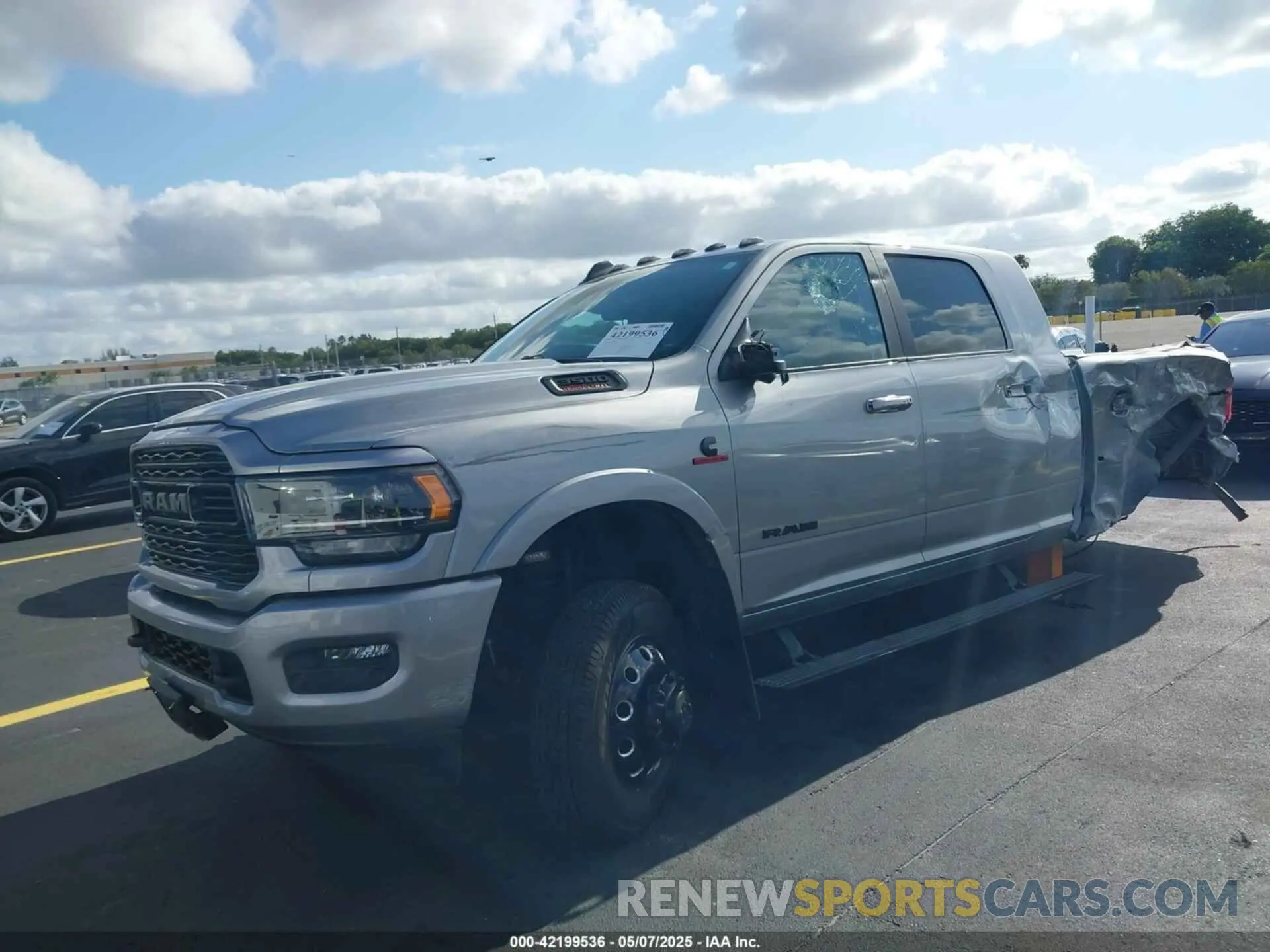 2 Photograph of a damaged car 3C63RRPL4MG508178 RAM 3500 2021