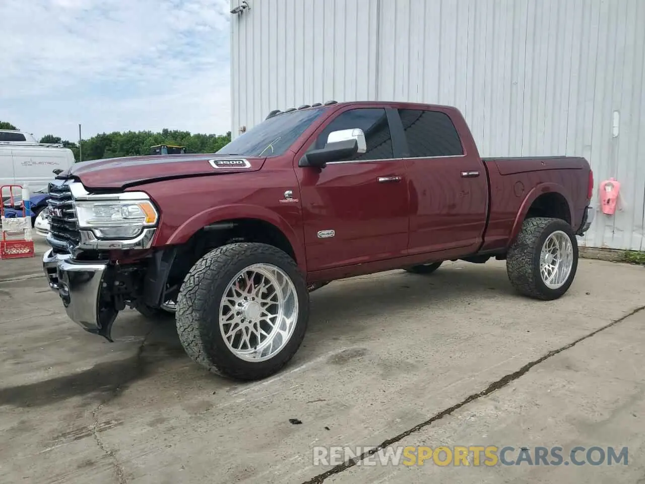 1 Photograph of a damaged car 3C63R3FL6NG191519 RAM 3500 2022