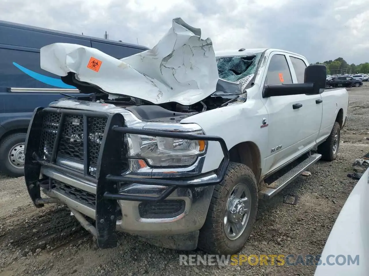 1 Photograph of a damaged car 3C63R3GL4NG415529 RAM 3500 2022