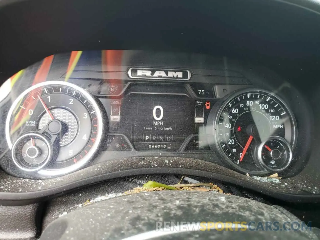 9 Photograph of a damaged car 3C63R3GL4NG415529 RAM 3500 2022