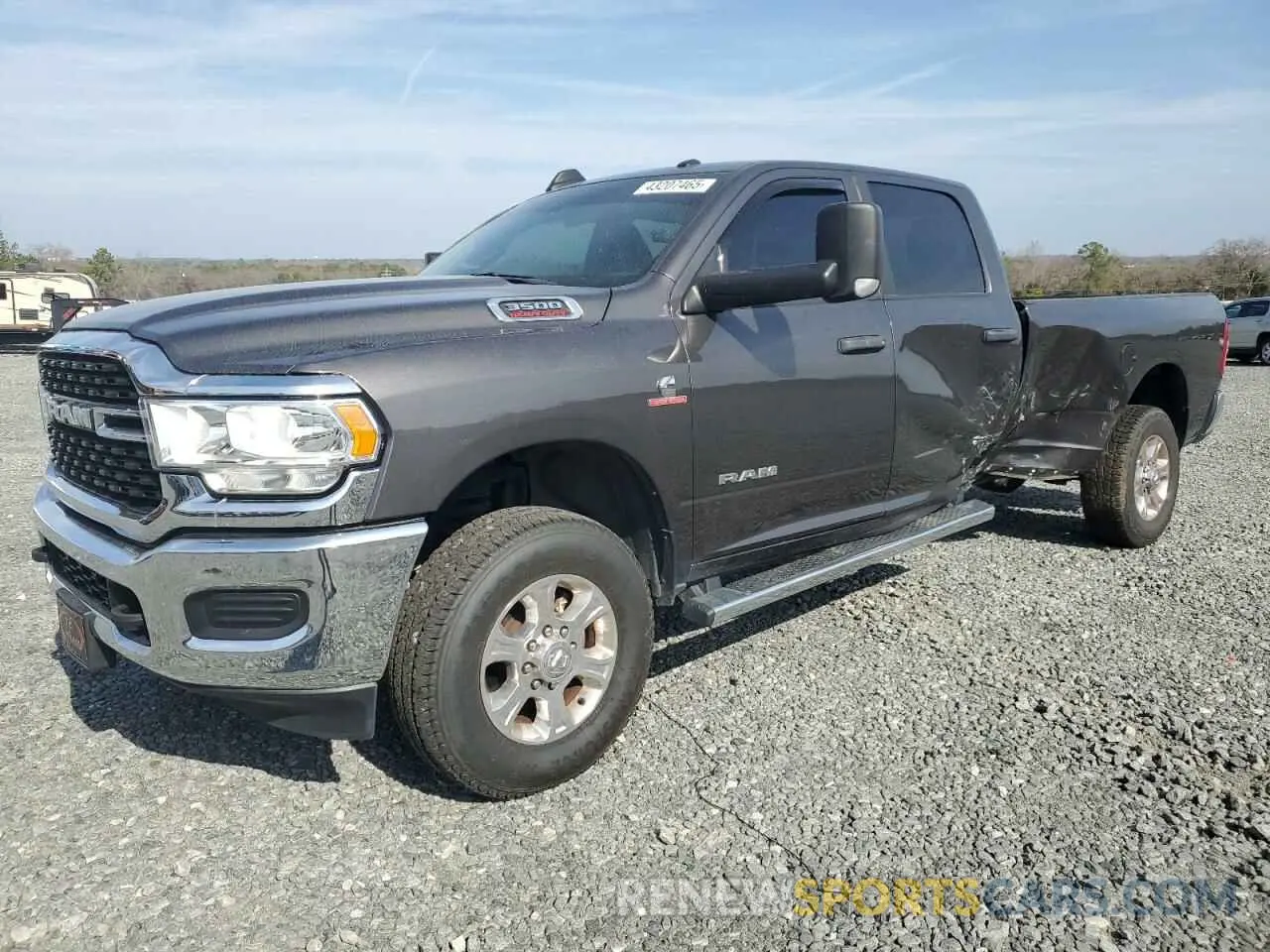 1 Photograph of a damaged car 3C63R3HL2NG419898 RAM 3500 2022