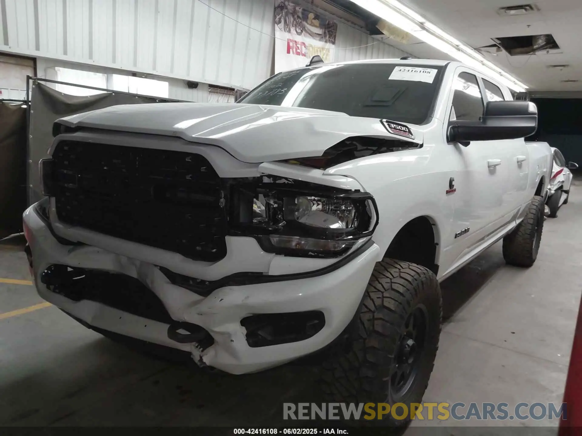 2 Photograph of a damaged car 3C63R3LL2NG188783 RAM 3500 2022