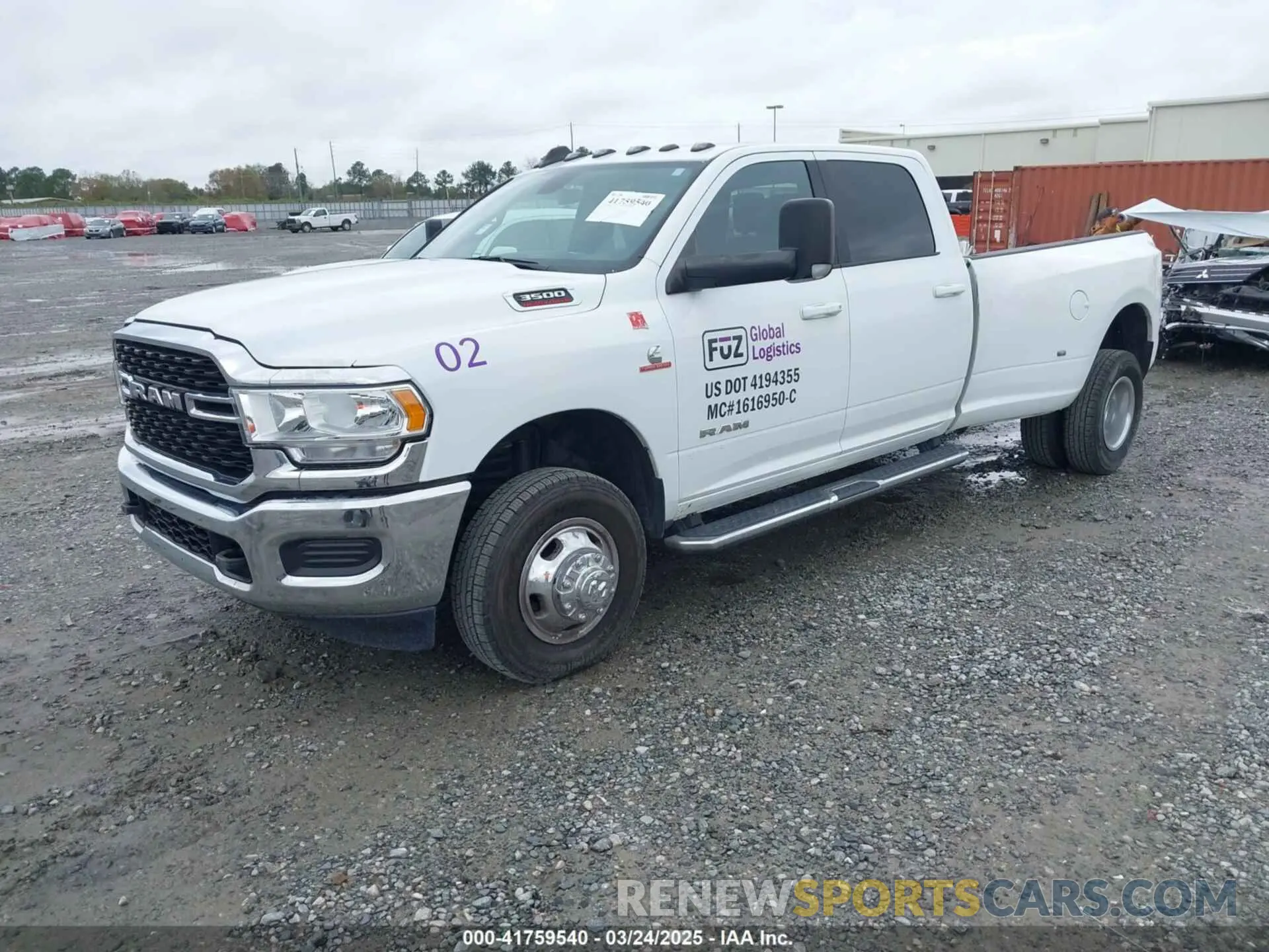 2 Photograph of a damaged car 3C63RRHL6NG302814 RAM 3500 2022