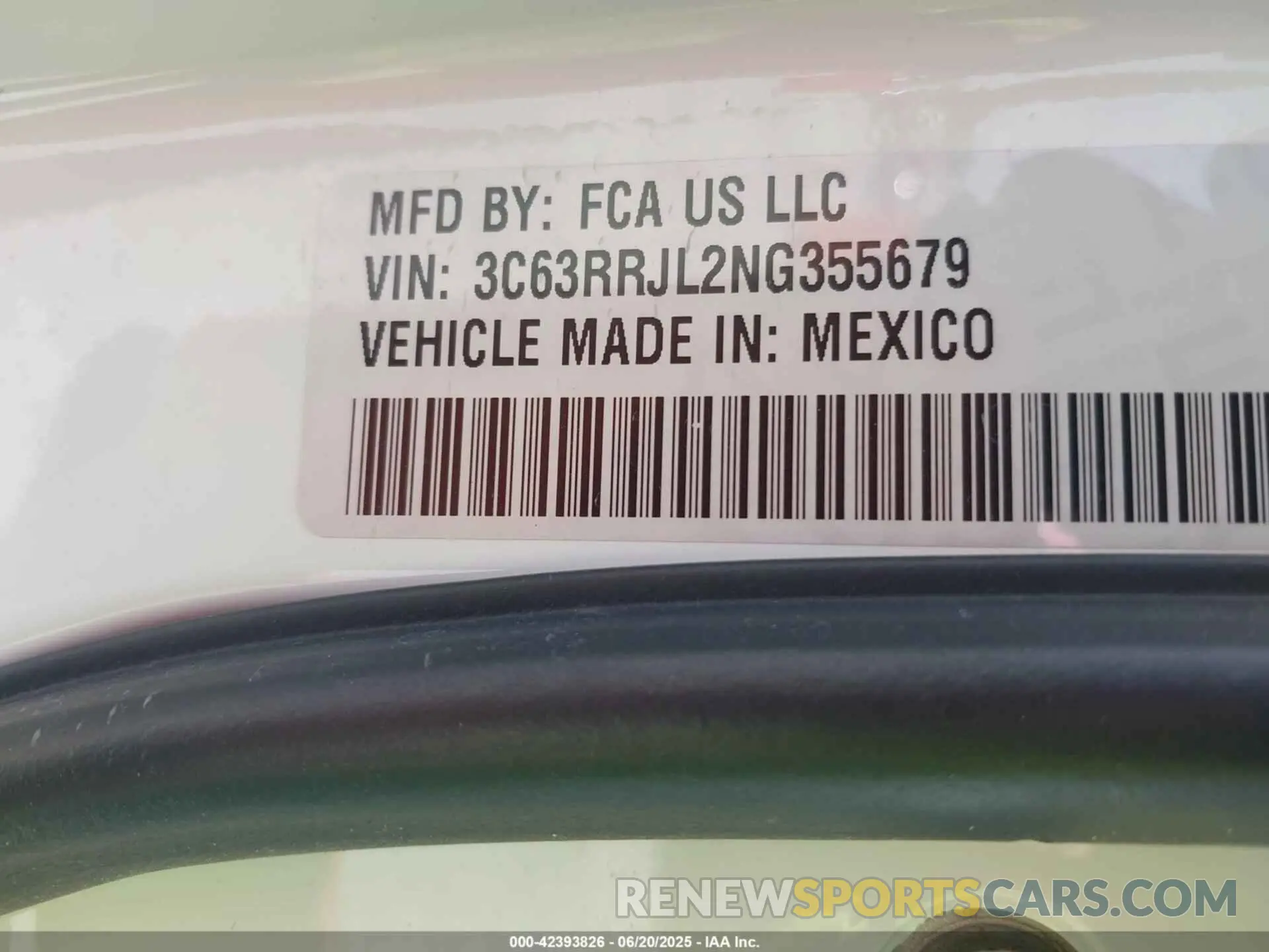 9 Photograph of a damaged car 3C63RRJL2NG355679 RAM 3500 2022