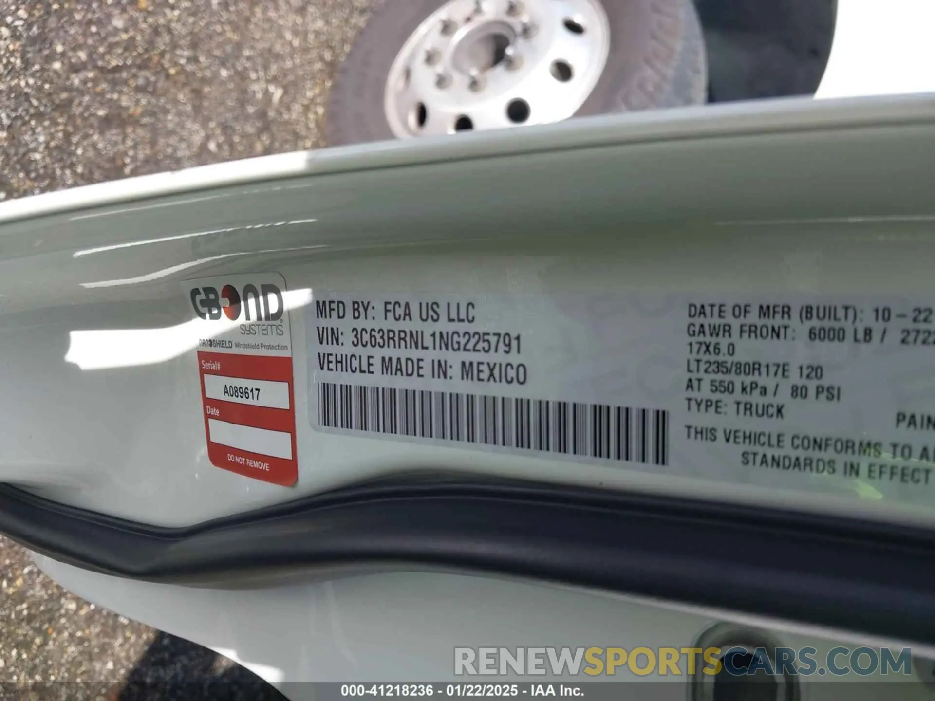 8 Photograph of a damaged car 3C63RRNL1NG225791 RAM 3500 2022