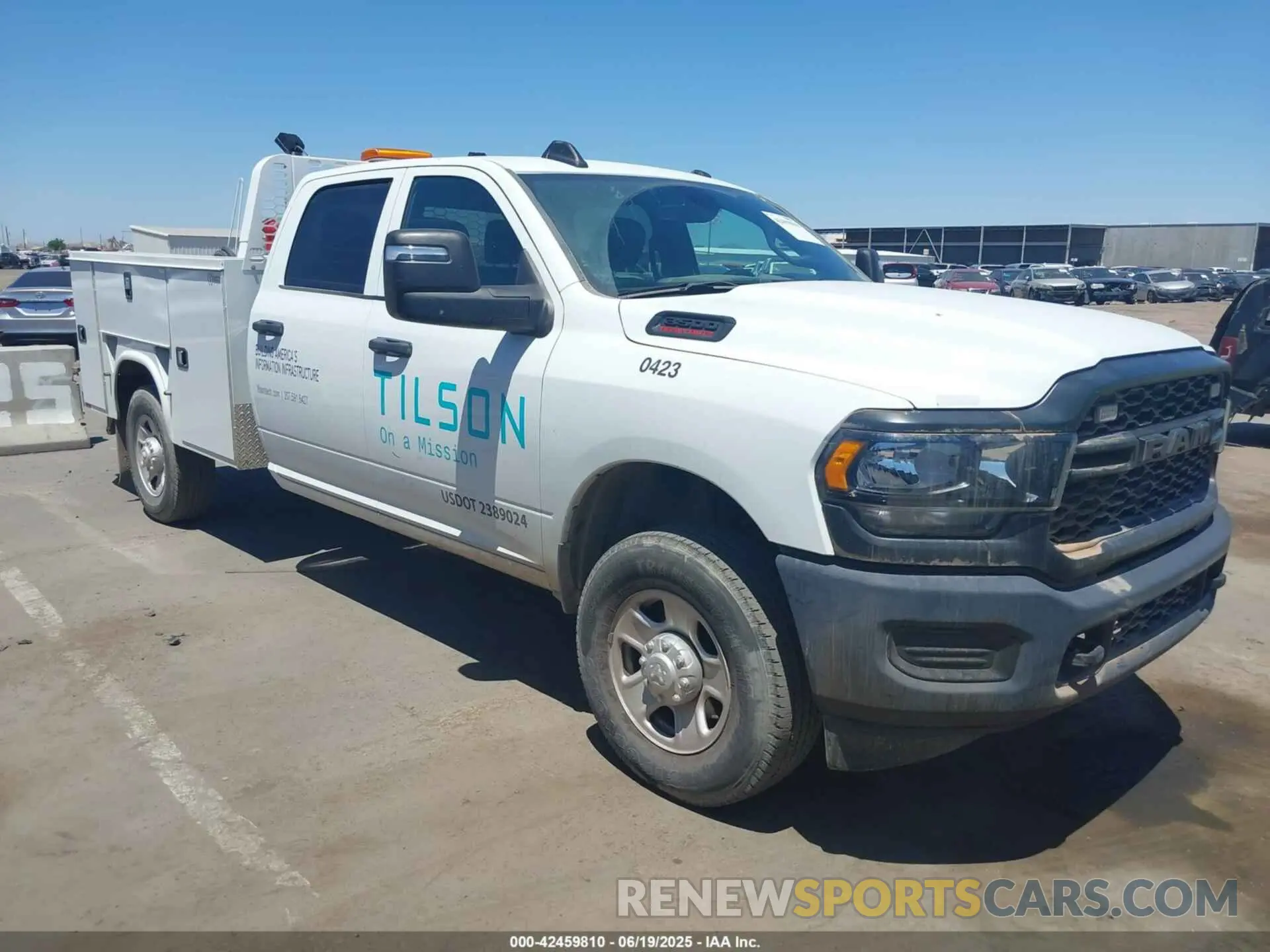 1 Photograph of a damaged car 3C63R3GJ5PG541772 RAM 3500 2023