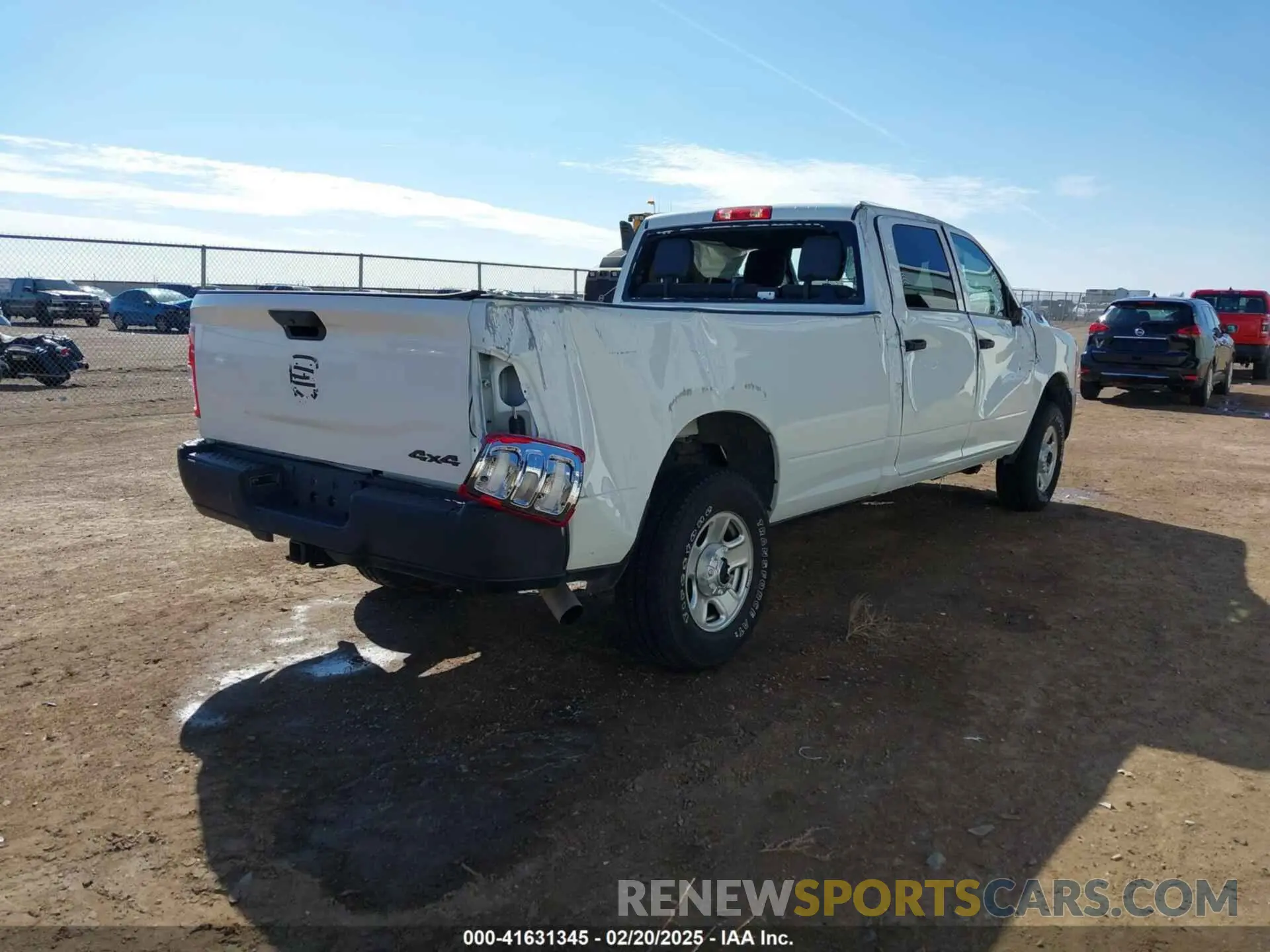 4 Photograph of a damaged car 3C63R3GL1PG630188 RAM 3500 2023