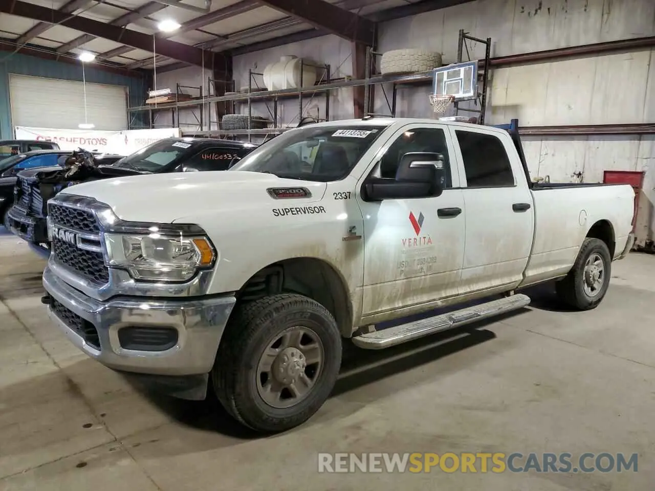 1 Photograph of a damaged car 3C63R3GL6PG545959 RAM 3500 2023