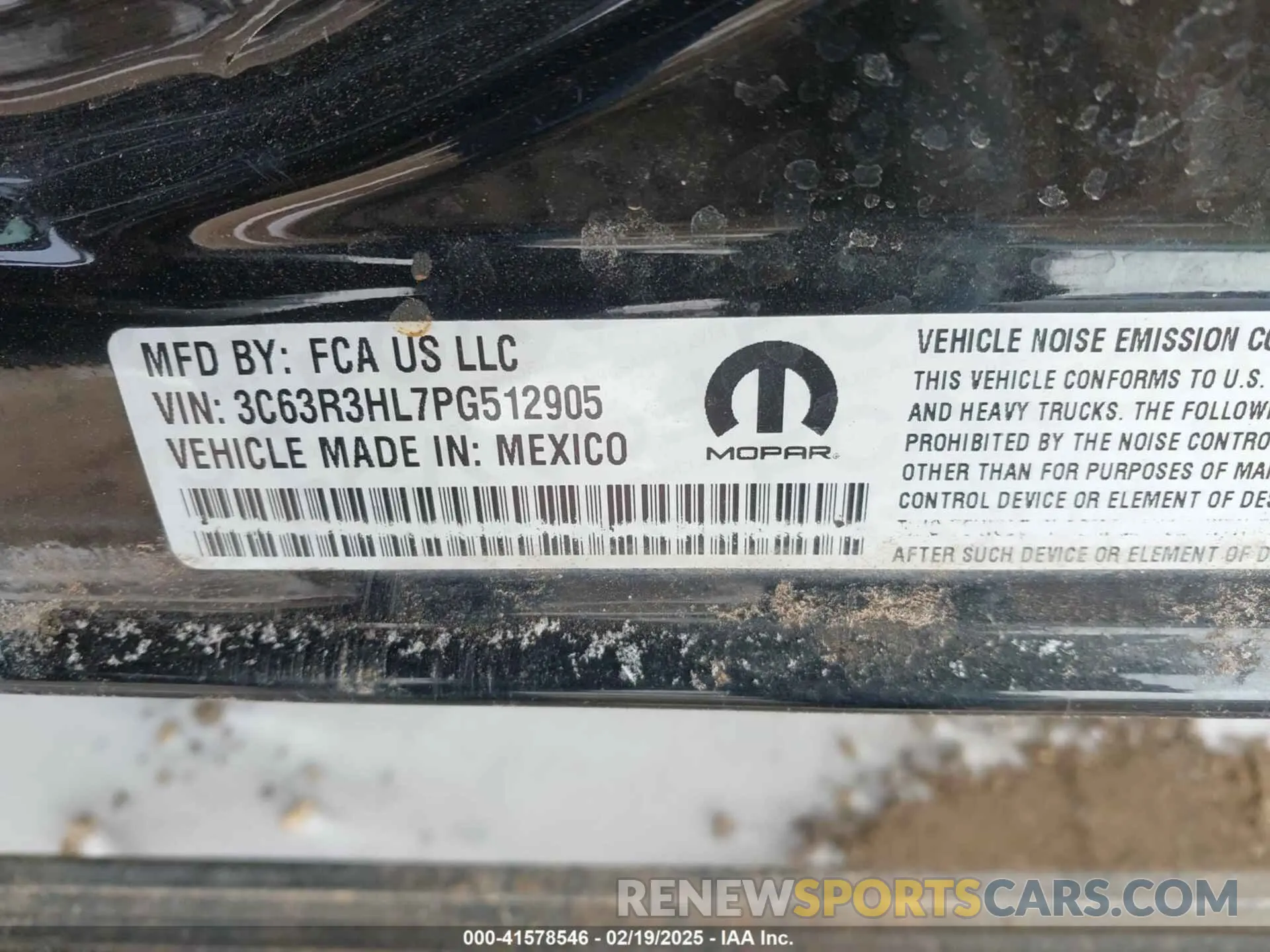 9 Photograph of a damaged car 3C63R3HL7PG512905 RAM 3500 2023
