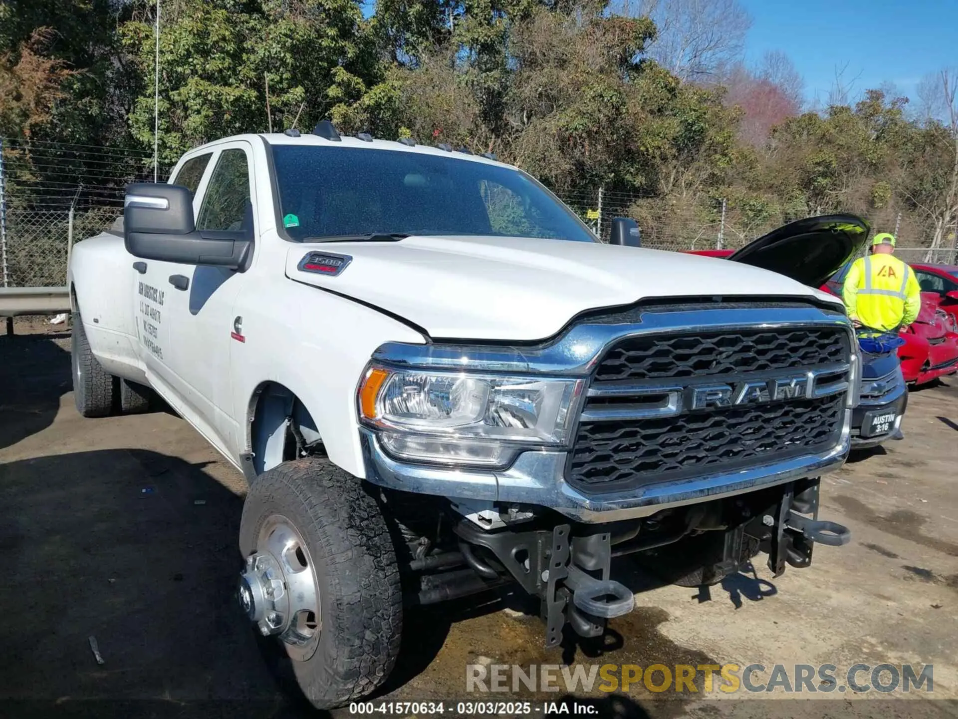 1 Photograph of a damaged car 3C63RRGL6PG644915 RAM 3500 2023