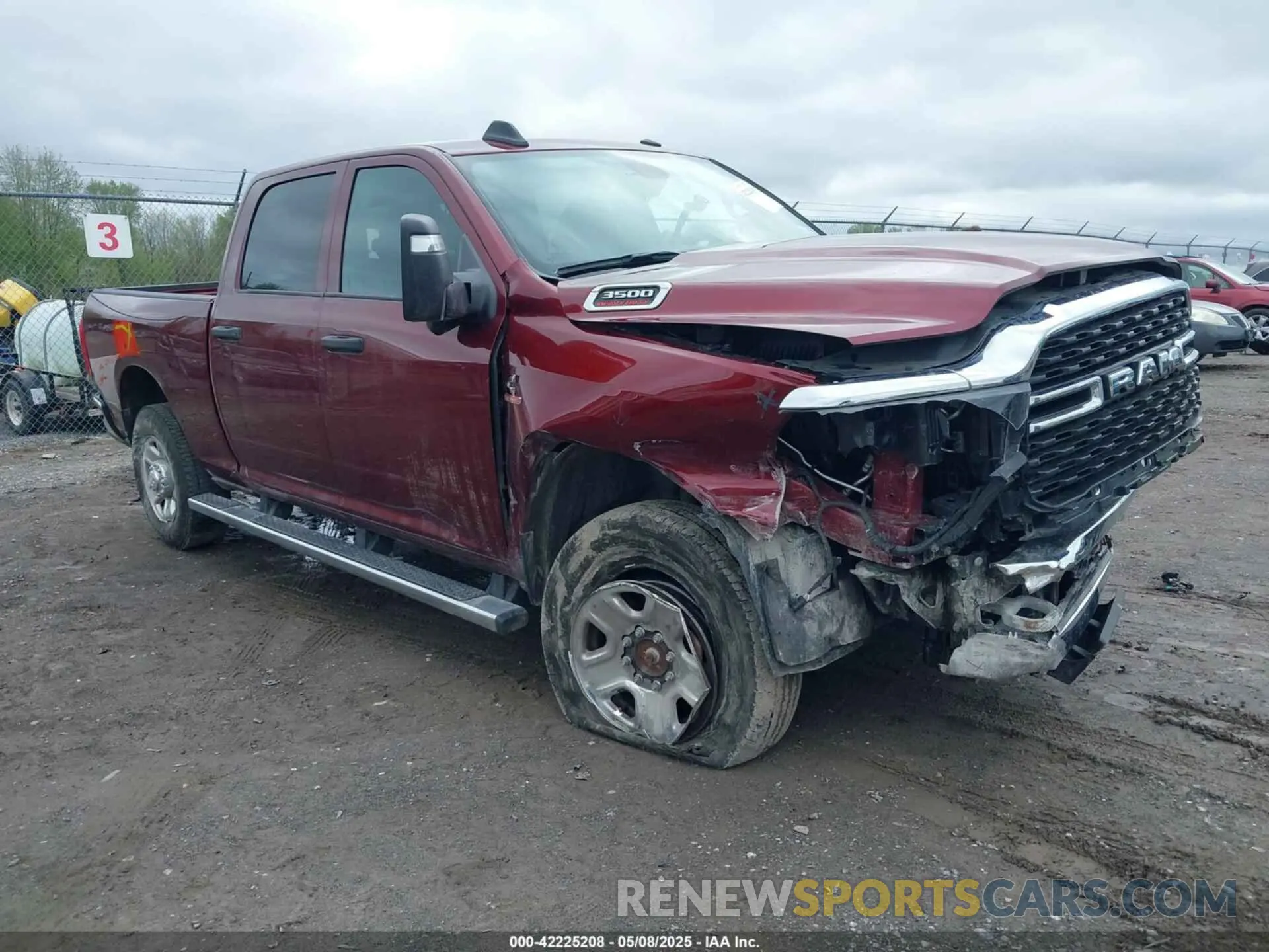 1 Photograph of a damaged car 3C63R3CL0RG148384 RAM 3500 2024