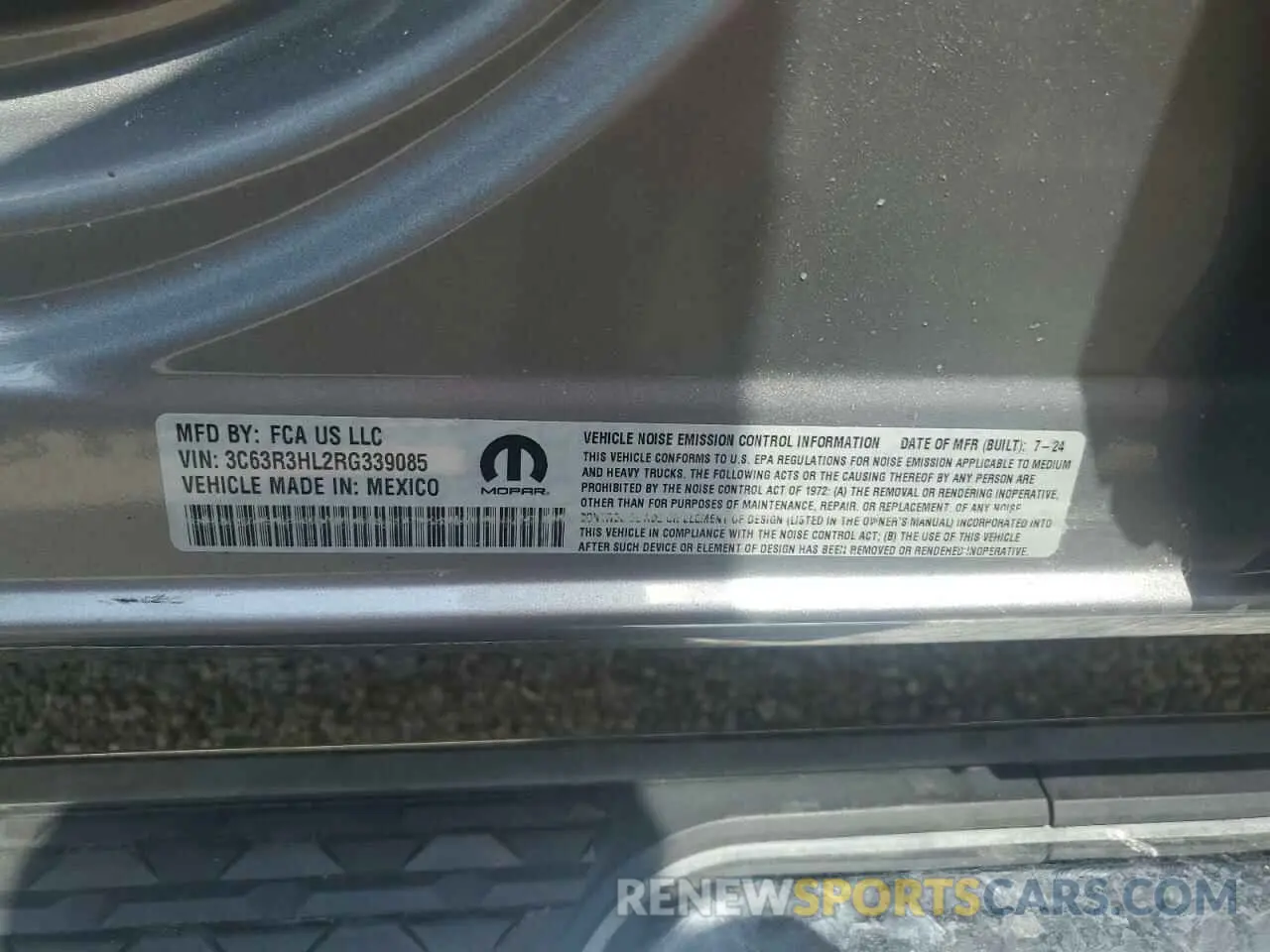 12 Photograph of a damaged car 3C63R3HL2RG339085 RAM 3500 2024